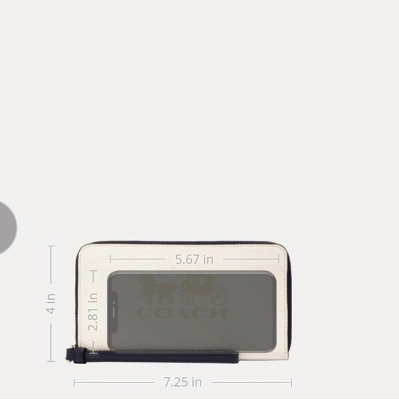 New Coach Colorblock Wristlet Wallet - Picture 3 of 5